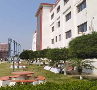 A campus surrounded by nature
